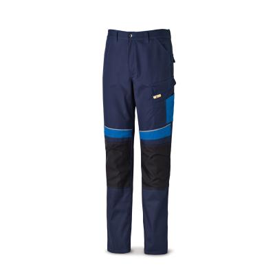 Pantalón CANVA azul marino/azulina poliéster/algodón 245 g. ultibolsillos 4244