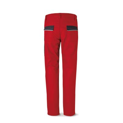 Pantalón CANVA rojo/negro poliéster/algodón 245 g. ultibolsillos 3840