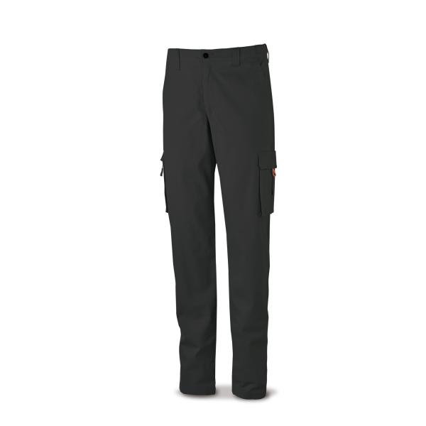 Pantalón TRETCH negro en algodón 260 gr. ultibolsillos 34