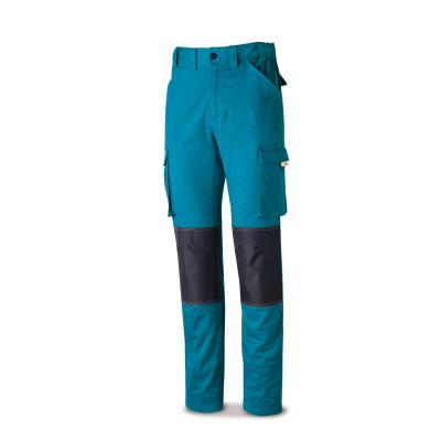 Pantalón TRETCH Pro eries azul eléctrico algodón. 220 gr. ultibolsillos 34