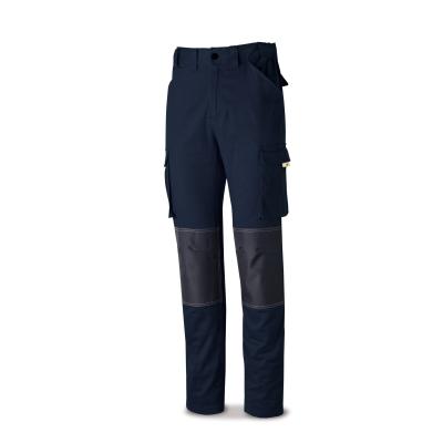 Pantalón TRETCH Pro eries azul marino algodón. 220 gr. ultibolsillos 34