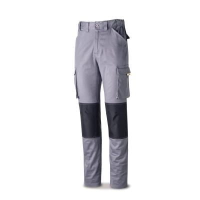 Pantalón TRETCH Pro eries gris algodón. 220 gr. ultibolsillos 34