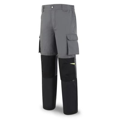 Pantalón FIRT INE gris/negro poliéster/algodón 245 gr. ultibolsillos 3840