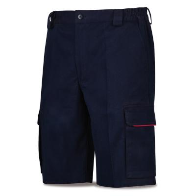 Bermuda TRETCH azul marino/rojo algodón 240 gr. ultibolsillo. 34