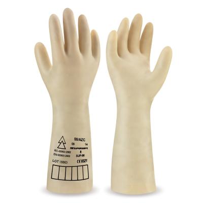 Guantes de látex natural sin soporte para trabajos eléctricos. CAE 0 - 1000V. upersafe GP. 8