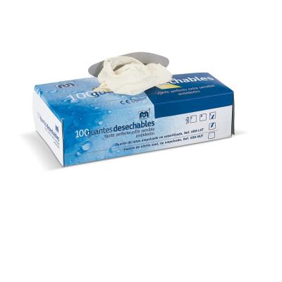 Guante de látex empolvado.