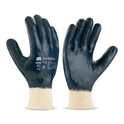 Dorso cubierto. Guante Nitrilo con soporte de punto de algodón, puño elástico y forro interior. 7