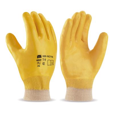 Dorso cubierto. Guante Nitrilo flexible con soporte de punto de algodón y puño elástico. 7