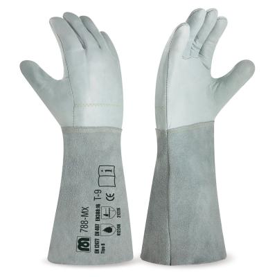 Piel flor vacuno en mano y serraje vacuno en manga con costuras de meta-aramida 9