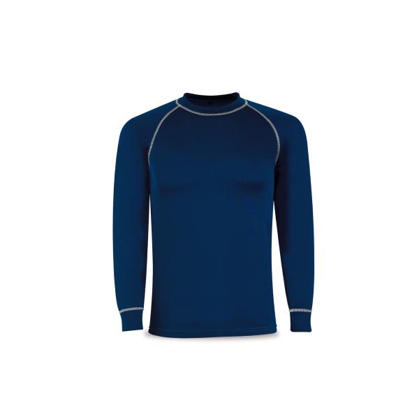 Camiseta Oxford/azul marino melange.