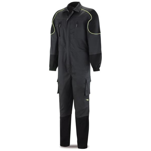 Buzo PRO ERIE tretch gris/negro poliéster/algodón 245 gr. 4850