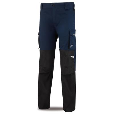 Pantalón PRO ERIE tretch azul marino/negro poliéster/algodón 245 gr. 3840