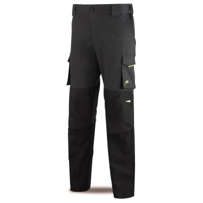Pantalón PRO ERIE tretch gris/negro poliéster/algodón 245 gr. 3840