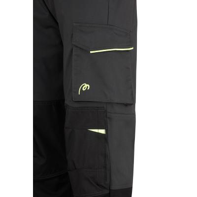 Pantalón PRO ERIE tretch gris/negro poliéster/algodón 245 gr. 3840