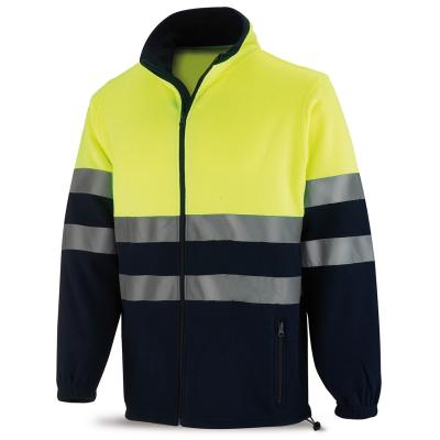 Chaqueta Polar Alta Visibilidad amarilla/azul marino 280 gr. X