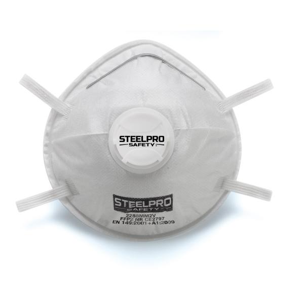 ascarilla desechable FFP2 con válvula de exhalación.