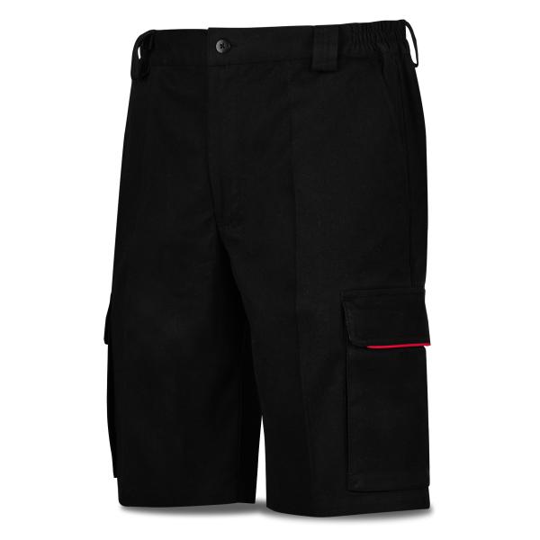 Bermuda TRETCH negro algodón 240 gr. ultibolsillo. 34