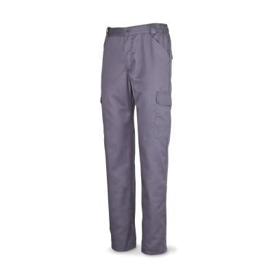 Pantalón gris algodón 200 g. ultibolsillos. 38