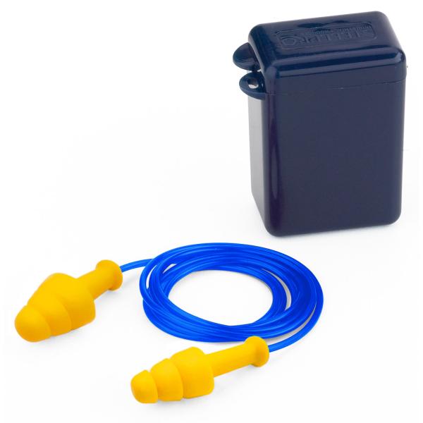 od. "FIT BAIC". Tapón auditivo reutilizable con cordón.