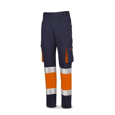 Pantalón bicolor de alta visibilidad poliéster/algodón 240 g. 36