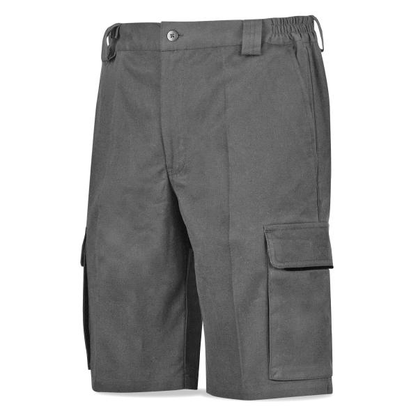 Bermuda TRETCH gris algodón 240 gr. ultibolsillo. 34