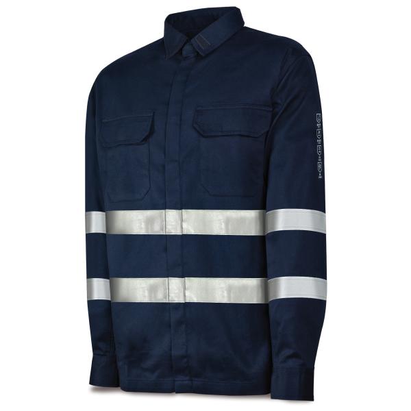 Camisa IGNÍFUGA y ANTIETÁTICA multinorma algodón 220 gr. 3738