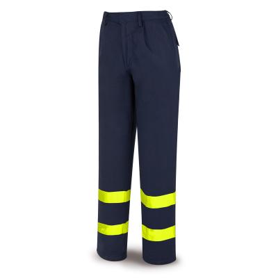 Pantalón IGNÍFUGO y ANTIETÁTICO multinorma con cintas reflectantes. Algodón 260 gr. 3840