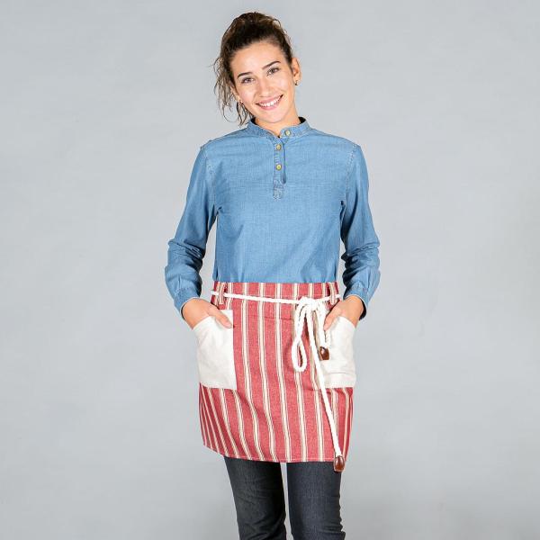 DELANTAL SIN PETO LONETA RAYAS 45X68 CM