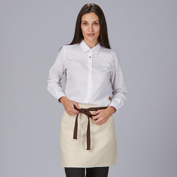 DELANTAL SIN PETO ESTERILLA TEJIDO ORGANICO 45X68 CM