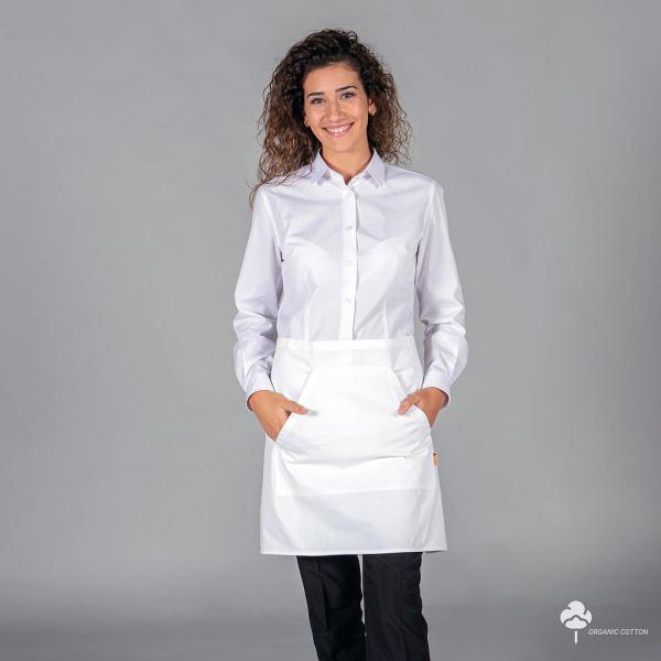 DELANTAL SIN PETO TEJIDO ORGANICO 47X72 CM